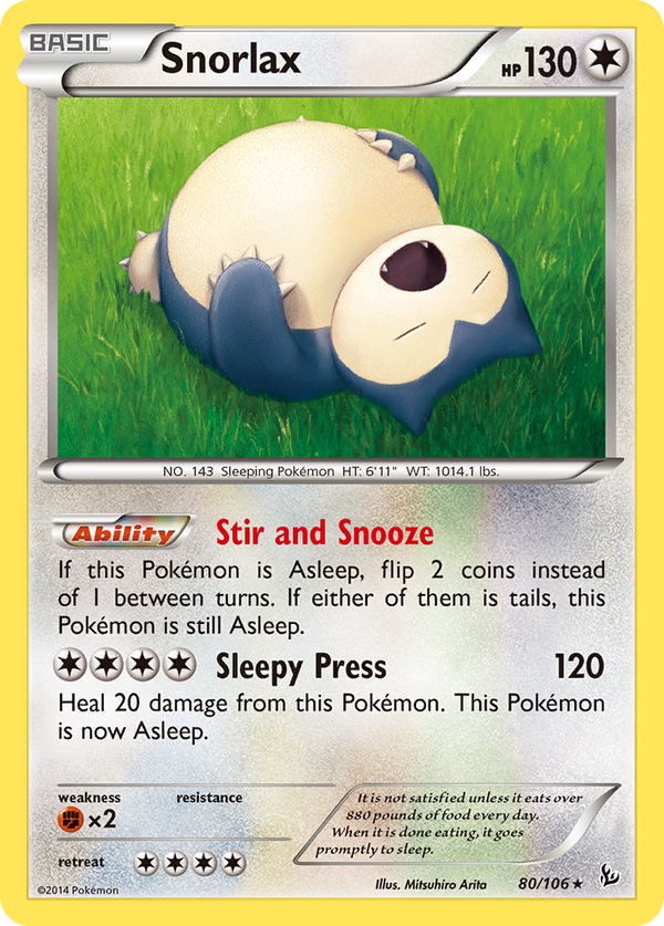 Snorlax - Flashfire SET-80