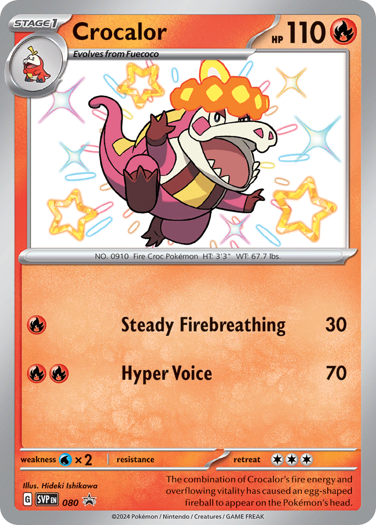 Crocalor - Scarlet & Violet Black Star Promos SET-80