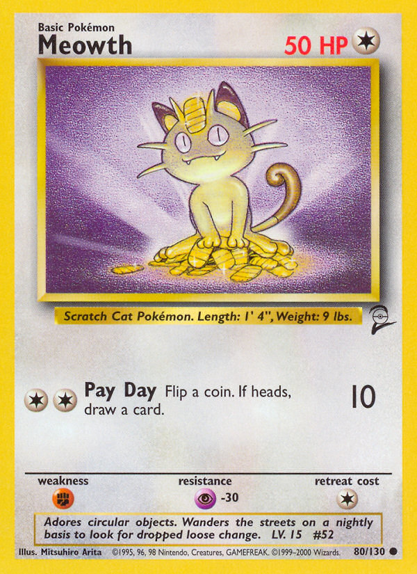 Meowth - Base SET 2-80