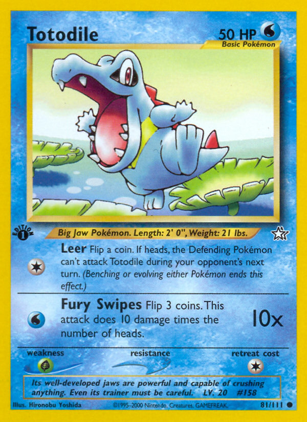 Totodile - Neo Genesis SET-81