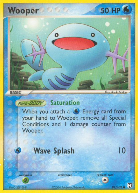Wooper (Team Rocket Returns SET) (Pokémon) (Basic) (Water) (HP: 50) (Common) (PKM Team Rocket Returns SET-92)