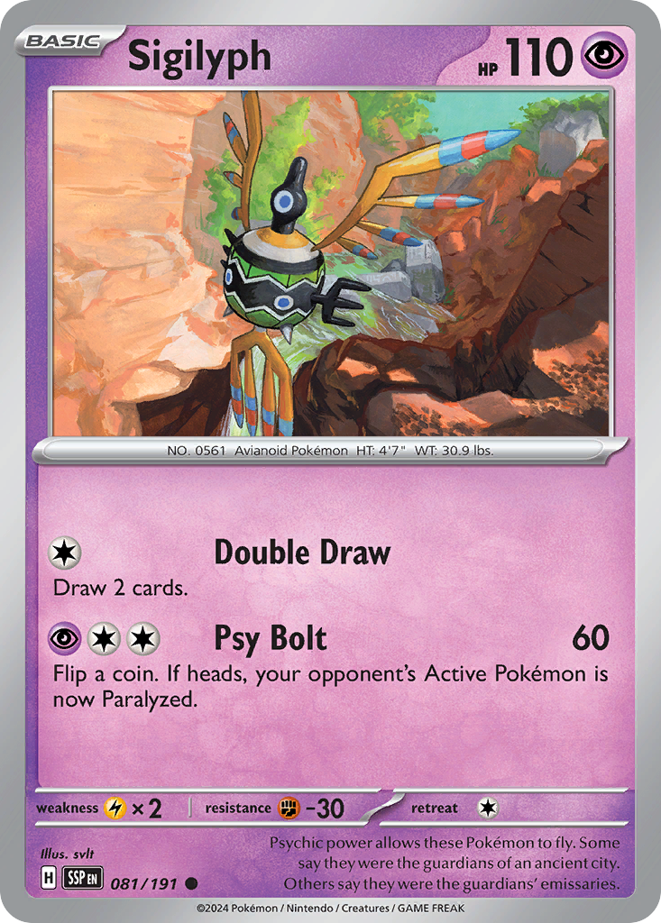 Sigilyph - Surging Sparks SET-81