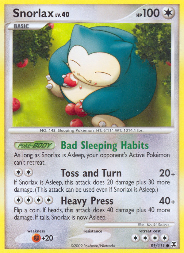 Snorlax - Rising Rivals SET-81