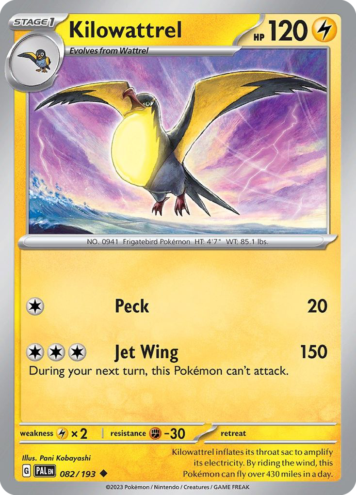 Kilowattrel - Paldea Evolved SET-82