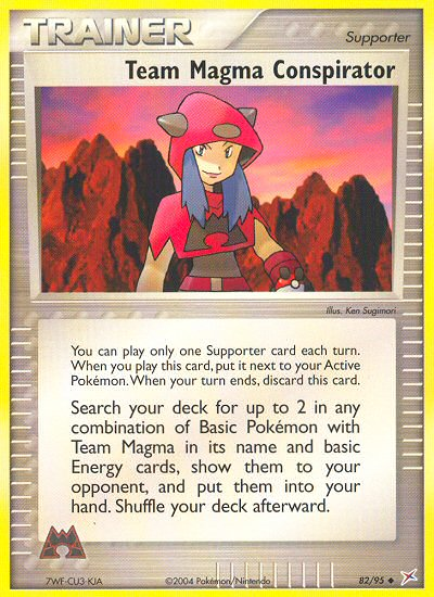 Team Magma Conspirator - Team Magma vs Team Aqua SET-82