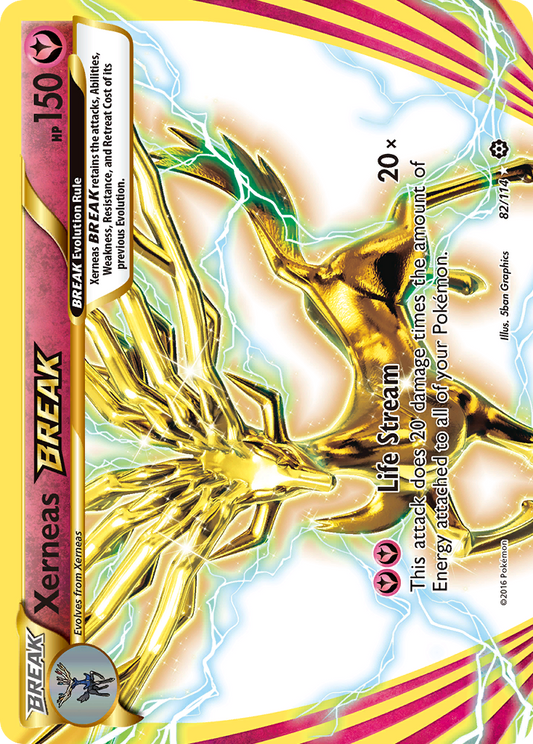 Xerneas BREAK (Steam Siege SET) (Pokémon) (BREAK) (Fairy) (HP: 150) (Rare BREAK) (PKM Steam Siege SET-98)
