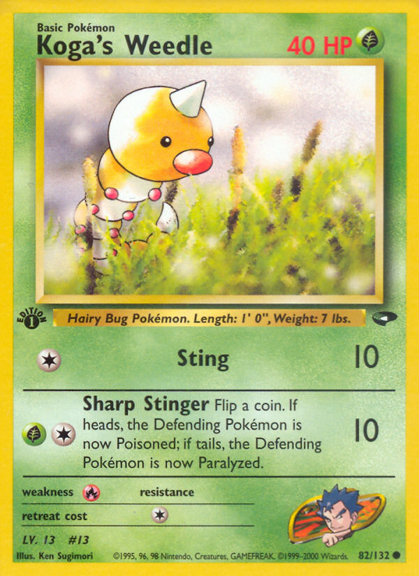 Koga's Weedle - Gym Challenge SET-82