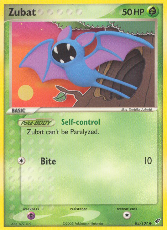 Zubat (Deoxys SET) (Pokémon) (Basic) (Grass) (HP: 50) (Common) (PKM Deoxys SET-91)