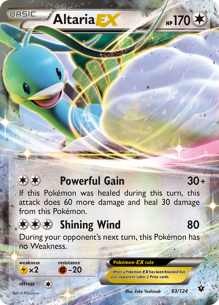 AltariaEX (Fates Collide SET) (Pokémon) (Basic, EX) (Colorless) (HP: 170) (Rare Holo EX) (PKM Fates Collide SET-112)