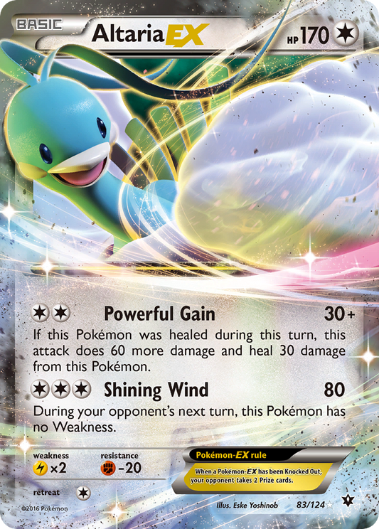 AltariaEX (Fates Collide SET) (Pokémon) (Basic, EX) (Colorless) (HP: 170) (Rare Holo EX) (PKM Fates Collide SET-112)