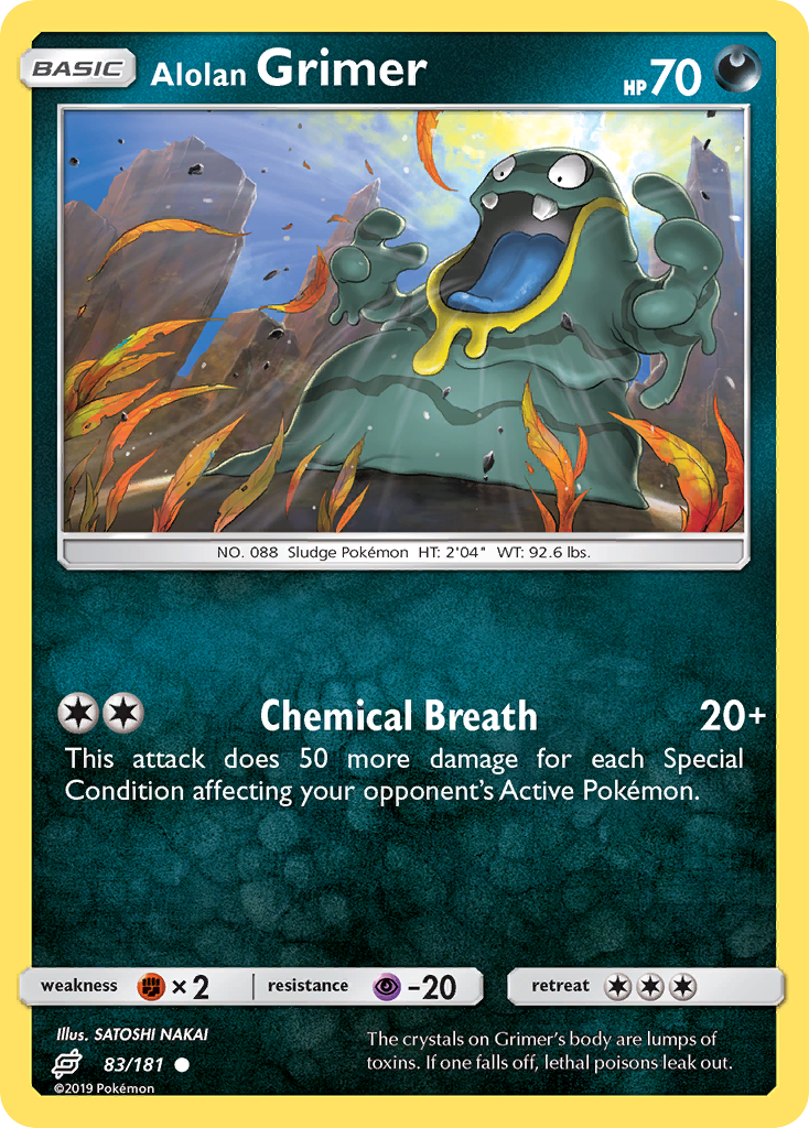 Alolan Grimer (Team Up SET) (Pokémon) (Basic) (Darkness) (HP: 70) (Common) (PKM Team Up SET-181)