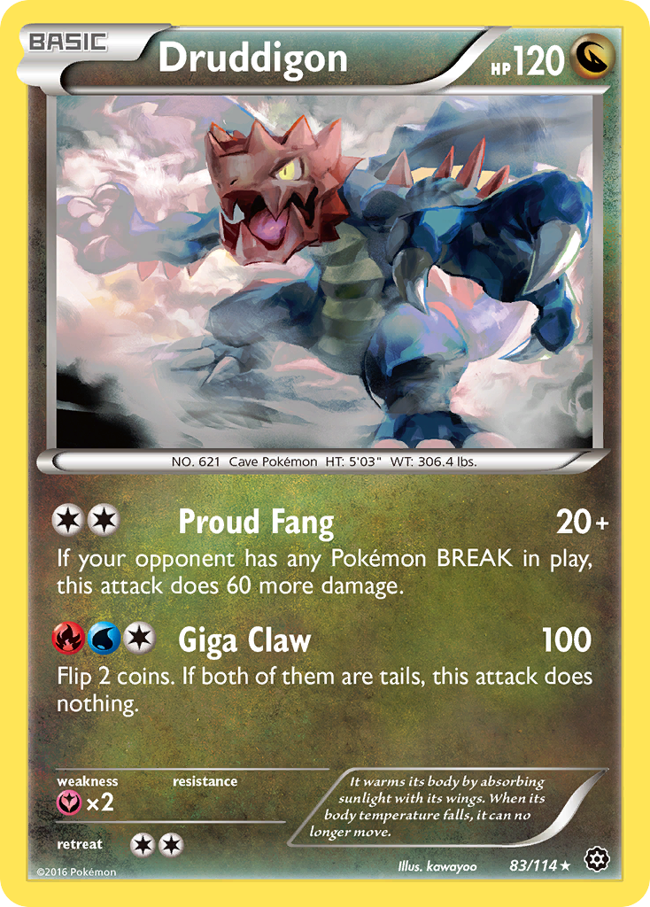 Druddigon - Steam Siege SET-83