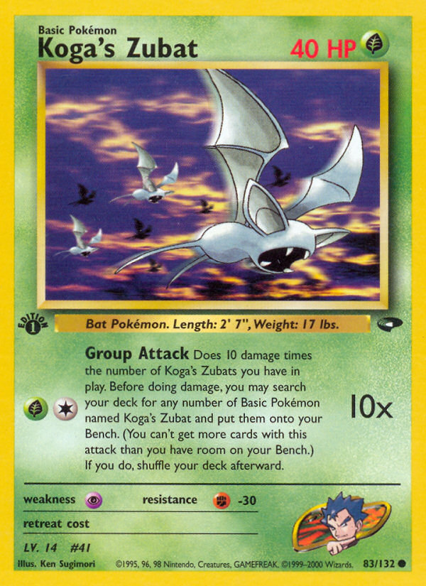 Koga's Zubat - Gym Challenge SET-83
