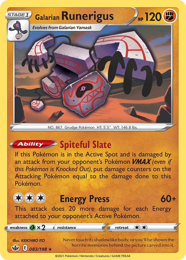 Galarian Runerigus - Chilling Reign SET-83