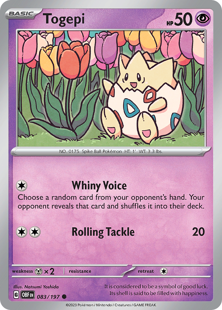 Togepi - Obsidian Flames SET-83