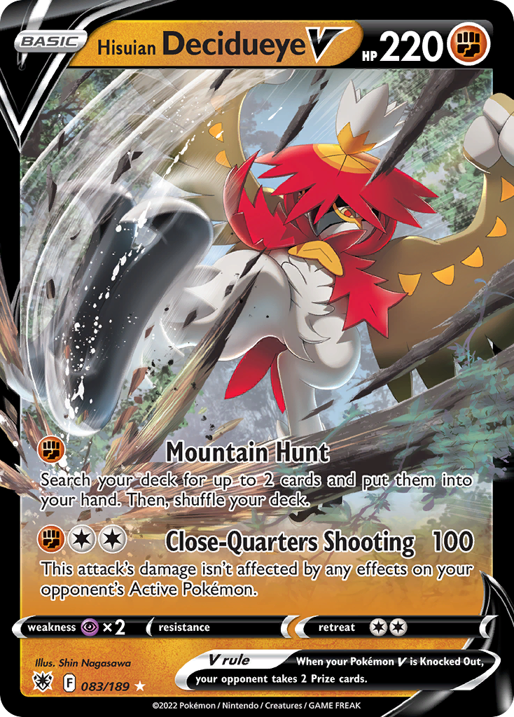 Hisuian Decidueye V - Astral Radiance SET-83