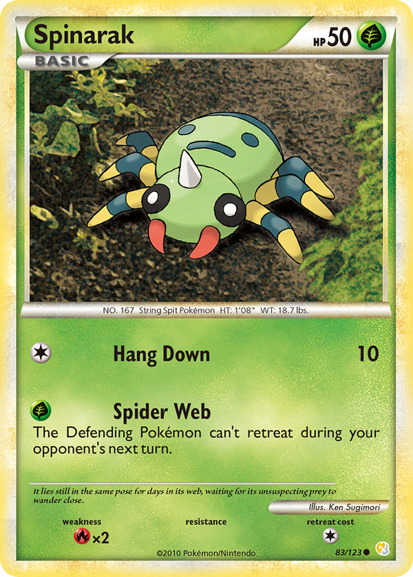 Spinarak - HeartGold & SoulSilver SET-83