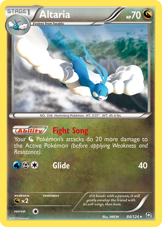 Altaria (Dragons Exalted SET) (Pokémon) (Stage 1) (Dragon) (HP: 70) (Rare Holo) (PKM Dragons Exalted SET-112)
