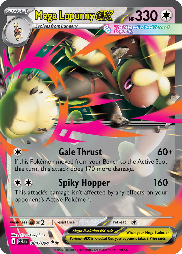 Mega Lopunny ex - Phantasmal Flames SET-84