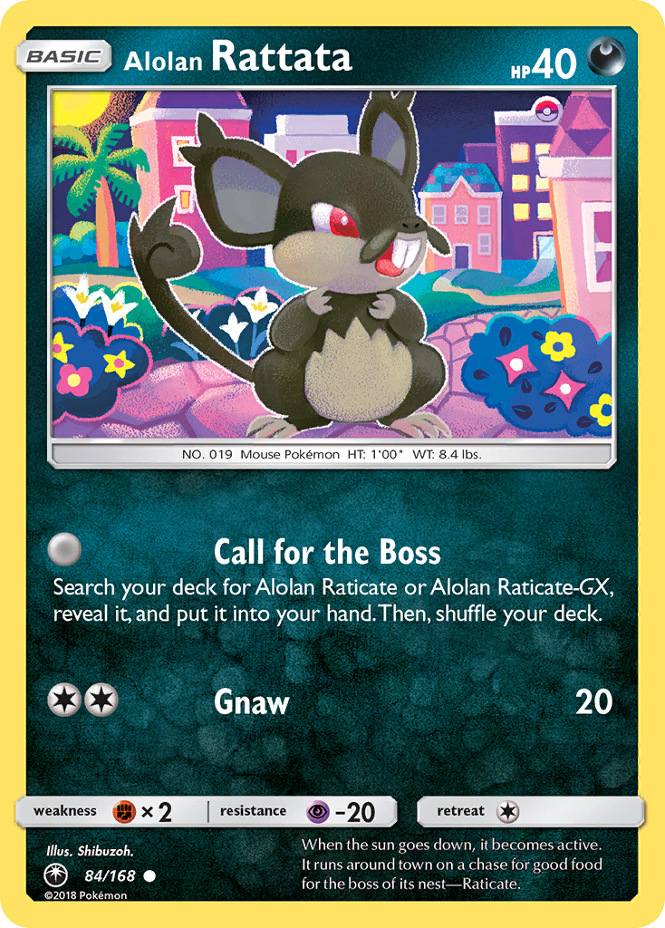 Alolan Rattata (Celestial Storm SET) (Pokémon) (Basic) (Darkness) (HP: 40) (Common) (PKM Celestial Storm SET-171)