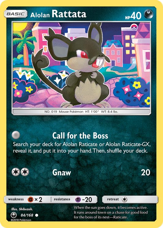 Alolan Rattata (Celestial Storm SET) (Pokémon) (Basic) (Darkness) (HP: 40) (Common) (PKM Celestial Storm SET-171)