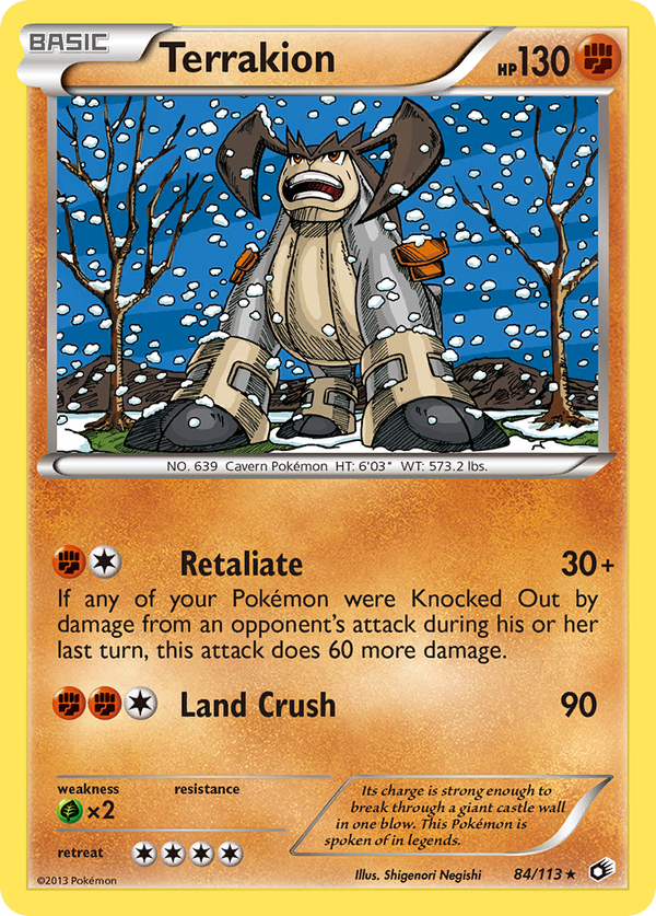 Terrakion - Legendary Treasures SET-84