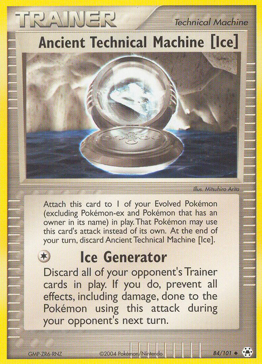Ancient Technical Machine [Ice] (Hidden Legends SET) (Trainer) (Technical Machine) (Uncommon) (PKM Hidden Legends SET-86)