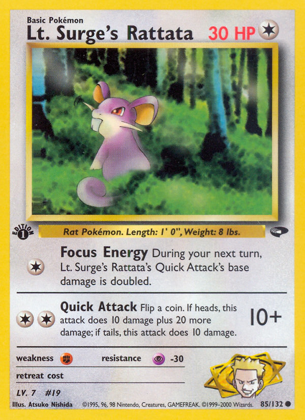 Lt. Surge's Rattata - Gym Challenge SET-85