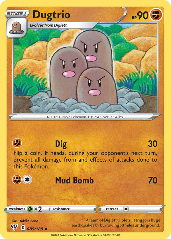 Dugtrio - Darkness Ablaze SET-85