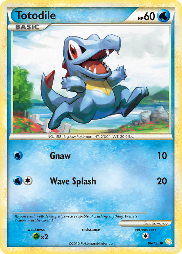 Totodile - HeartGold & SoulSilver SET-86