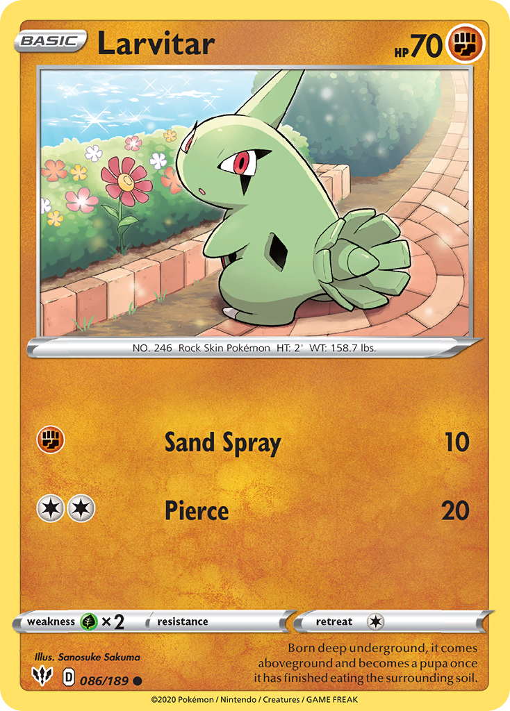 Larvitar - Darkness Ablaze SET-86