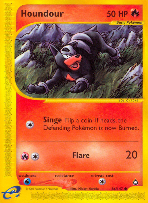 Houndour - Aquapolis SET-86