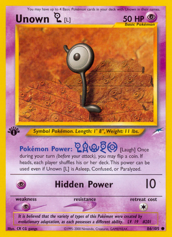 Unown [L] - Neo Destiny SET-86