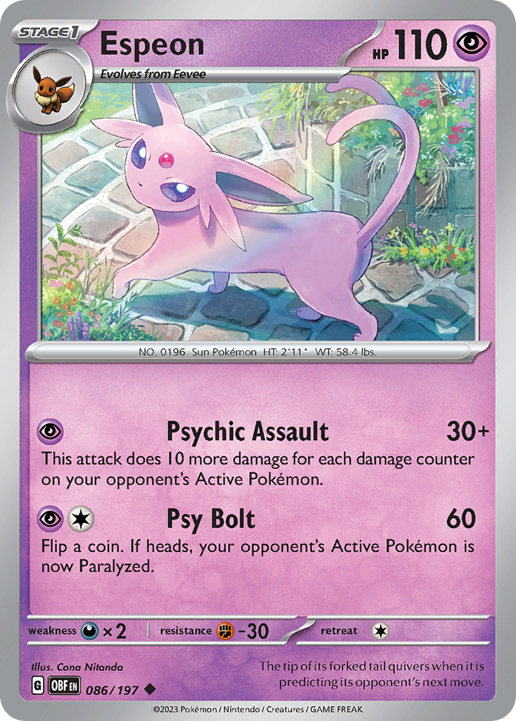 Espeon - Obsidian Flames SET-86
