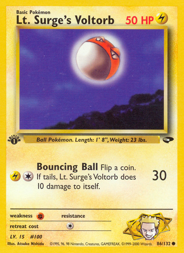 Lt. Surge's Voltorb - Gym Challenge SET-86