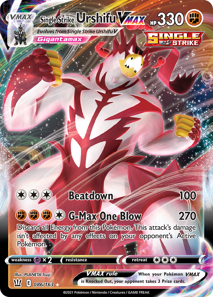 Single Strike Urshifu VMAX - Battle Styles SET-86