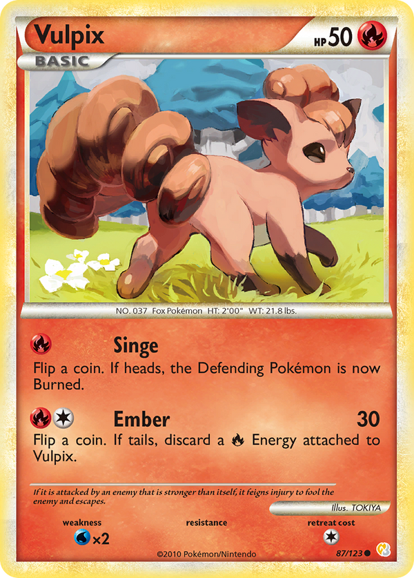 Vulpix - HeartGold & SoulSilver SET-87