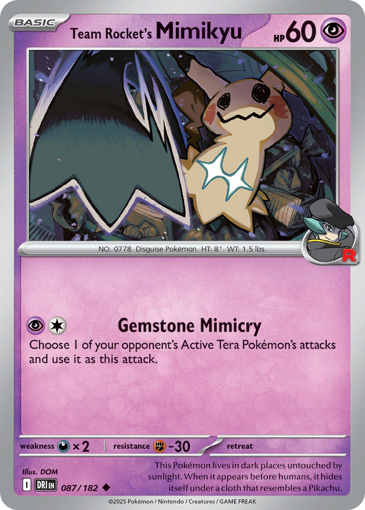 Team Rocket's Mimikyu - Destined Rivals SET-87