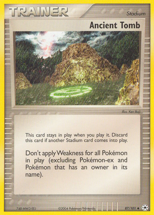 Ancient Tomb (Hidden Legends SET) (Trainer) (Stadium) (Uncommon) (PKM Hidden Legends SET-89)