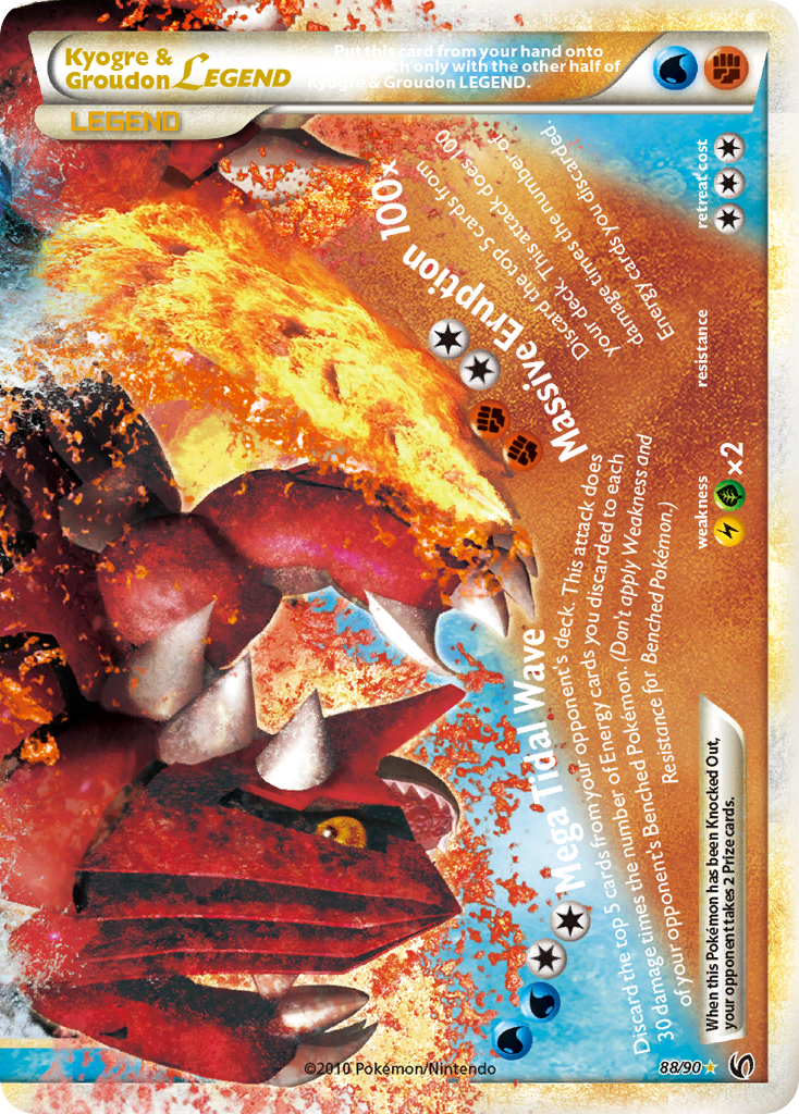Kyogre & Groudon LEGEND - HS Undaunted SET-88