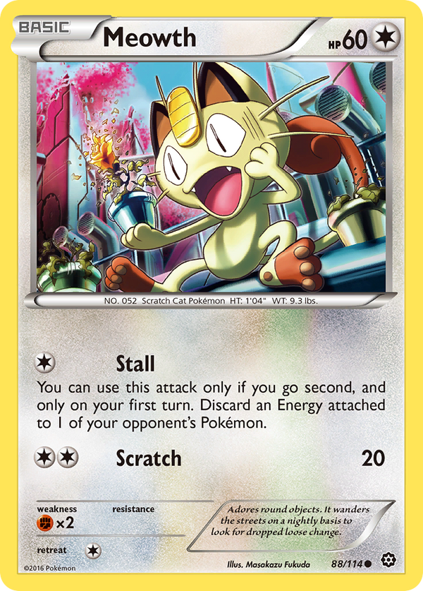 Meowth - Steam Siege SET-88