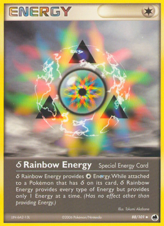 ? Rainbow Energy (Dragon Frontiers SET) (Energy) (Special) (Uncommon) (PKM Dragon Frontiers SET-89)