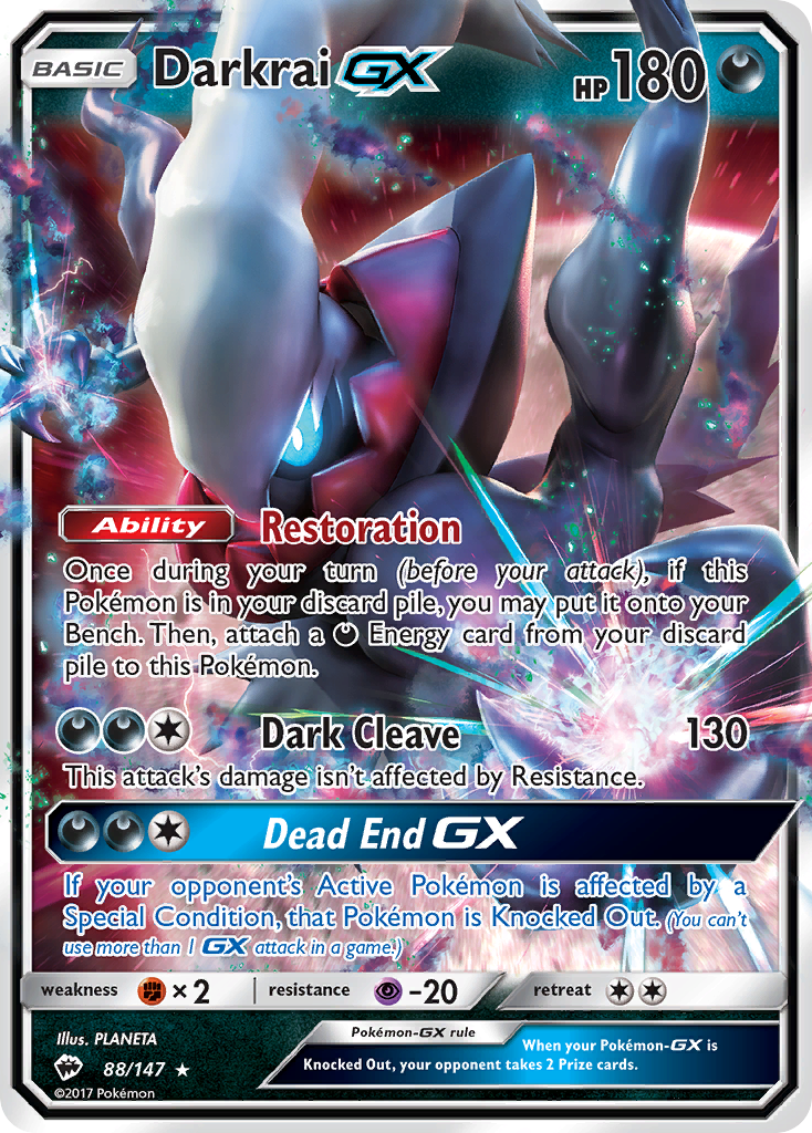 Darkrai-GX - Burning Shadows SET-88