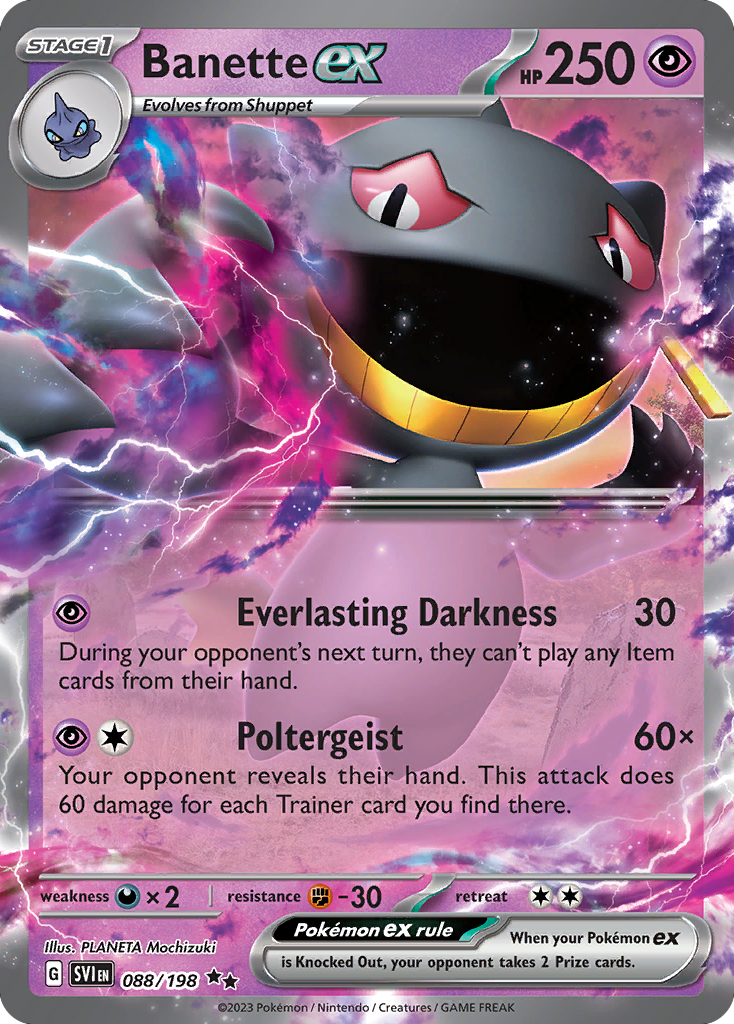 Banette EX - Scarlet & Violet SET-88
