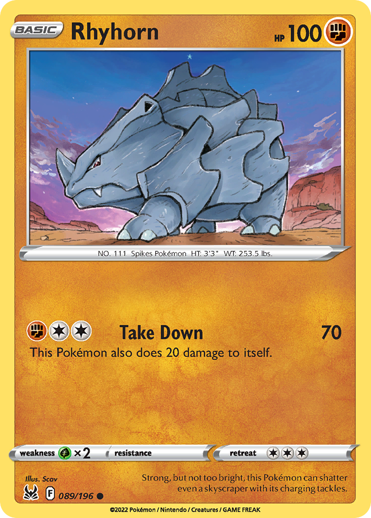 Rhyhorn - Lost Origin SET-89