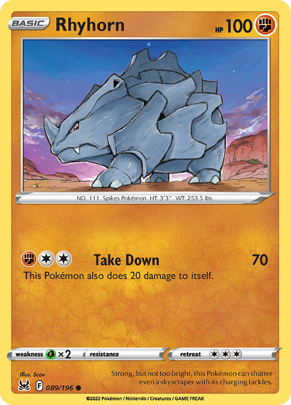 Rhyhorn - Lost Origin SET-89