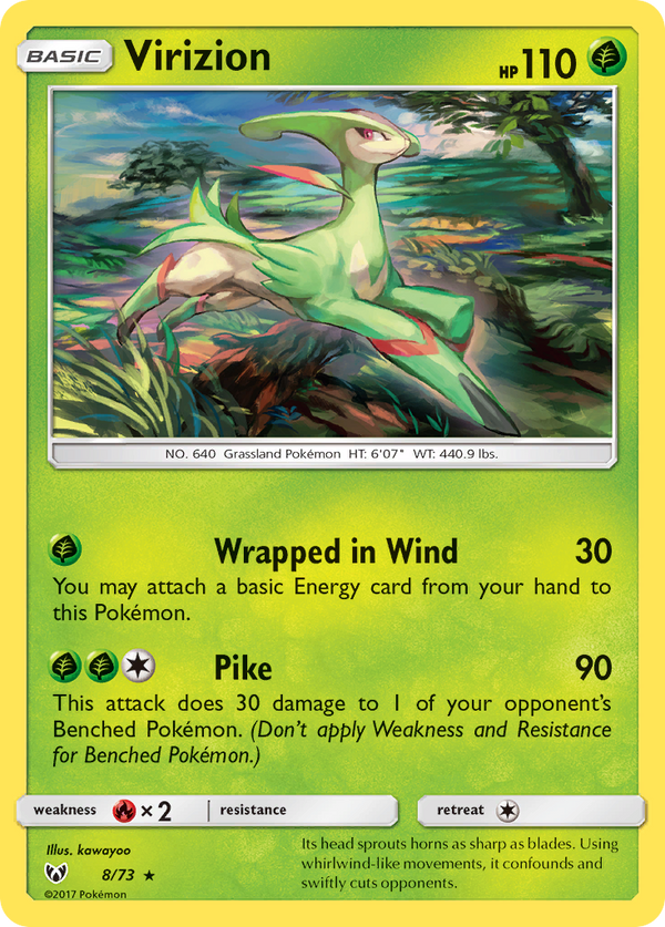 Virizion - Shining Legends SET-8