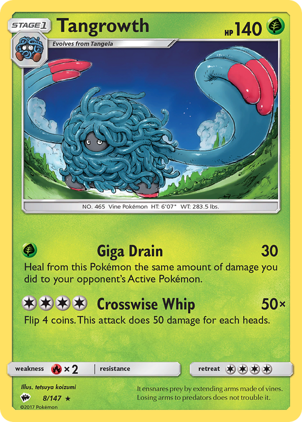 Tangrowth - Burning Shadows SET-8