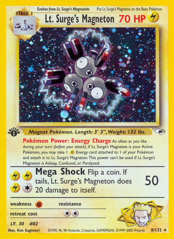 Lt. Surge's Magneton - Gym Heroes SET-8