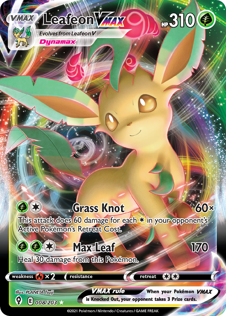 Leafeon VMAX - Evolving Skies SET-8